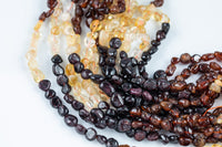 Natural Multi Gemstone NuggetsBeads -16 Inch strand - Wholesale pricing AAA Quality- Full 16 inch strand Gemstone Beads- 6x8mm