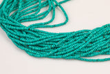 Blue Turquoise, High Quality in Faceted Roundel 4mm and 6mm- Full 15.5 Inch strand AAA Quality Gemstone Beads