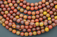 Natural African Agate smooth round sizes 4mm, 6mm, 8mm, 10mm, 12mm Smooth Gemstone Beads