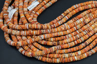 Natural Spiney Coral Roundel Beads Size 10mm 15.5" Strand