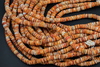 Natural Spiney Coral Roundel Beads Size 10mm 15.5" Strand