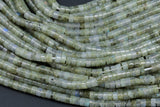 Marble Labradorite Heishi Discs Beads 2x4mm 3x6mm 15.5" Strand