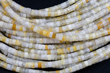 Golden Quartz Heishi Discs Beads 2x4mm 3x6mm 15.5" Strand