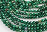 Natural Rare African Green Jade Beads 4mm 6mm 8mm 10mm Round Beads 15.5" Strand Gemstone Beads