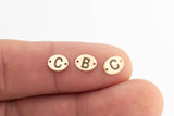 Letter Connectors-14kt Gold Filled Alphabet Connectors for Bracelet - Permanent Jewelry Supplies Wholesale- 5.5x7mm- in CAPS