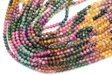 Natural Watermelon Tourmaline High Quality in Round, 4mm, 6mm, 8mm, 10mm AAA Quality Smooth Gemstone Beads