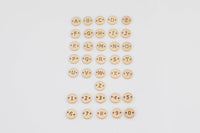 Letter Connectors 14K Gold Filled Made in USA - 6mm Alphabet Number Connector for Bracelet - Initial Charm Disk Permanent Jewelry Supplies