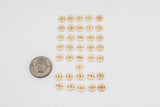 Letter Connectors 14K Gold Filled / Sterling Silver 6mm Alphabet Number Connector Bracelet - Initial Charm Disk Permanent Jewelry Supplies