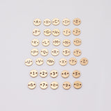 Letter Connectors 14K Gold Filled / Sterling Silver 6mm Alphabet Number Connector Bracelet - Initial Charm Disk Permanent Jewelry Supplies