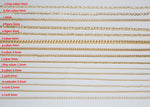 18K Gold plated Cuban Curb Chain Assortment Oval Figaro Chain High Quality Cuban Curb Chain - 1 yard / 3 feet