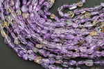 Natural Ametrine Nuggets Beads -16 Inch strand - Wholesale pricing AAA Quality- Full 16 inch strand Gemstone Beads