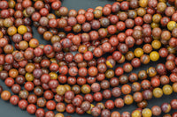 Natural African Agate smooth round sizes 4mm, 6mm, 8mm, 10mm, 12mm Smooth Gemstone Beads