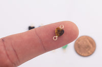 USA Gold Filled Permanent Jewelry Connectors Gemstone Heart Connector Charm 1420 Gold Filled 6mm Made in USA