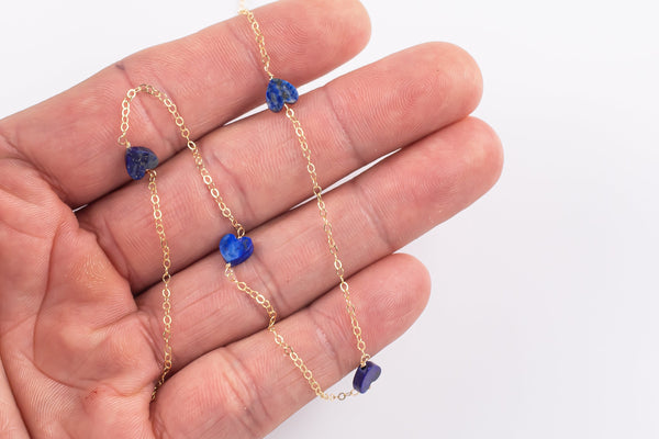 USA Gold Filled Permanent Jewelry Satellite Chain Gemstone Heart Connector Charm 1420 Gold Filled 6mm Made in USA Permanent Jewelry Chain