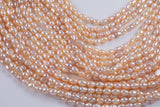 Natural Freshwater Pearl Light Peacock Potato Pearls 5x6mm