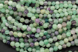 Natural Rainbow Fluorite Beads Grade Smooth Round - Full Strand 15.5 Inch - 4mm 6mm 8mm 10mm or 12mm Beads Gemstone Beads