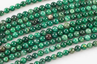 Natural Rare African Green Jade Beads 4mm 6mm 8mm 10mm Round Beads 15.5" Strand Gemstone Beads