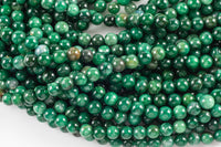 Natural Rare African Green Jade Beads 4mm 6mm 8mm 10mm Round Beads 15.5" Strand Gemstone Beads