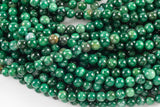 Natural Rare African Green Jade Beads 4mm 6mm 8mm 10mm Round Beads 15.5" Strand Gemstone Beads