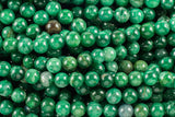 Natural Rare African Green Jade Beads 4mm 6mm 8mm 10mm Round Beads 15.5" Strand Gemstone Beads