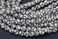 Dzi Beads Matte Round Beads. A Quality -Full Strand 15.5 inch Strand 6mm, 8mm, 12mm, or 14mm Beads