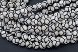 Dzi Beads Matte Round Beads. A Quality -Full Strand 15.5 inch Strand 6mm, 8mm, 12mm, or 14mm Beads