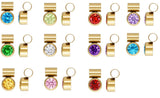 4mm 14/20 Gold Filled Charm Add-On Birthstone Made in USA Real 14k Gold Filled Charm and Connector