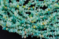 Natural Amazonite Chips Beads - Around 6-7mm in dimensions -32" strands - Wholesale pricing