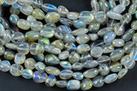 Natural Labradorite Nuggets Beads -16 Inch strand - Wholesale pricing AAA Quality- Full 16 inch strand Gemstone Beads