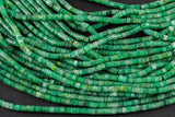 Natural Green Jade Heishi Discs Beads 2x4mm 3x6mm 15.5" Strand