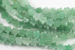 Green Aventurine Star Beads 10mm 7'' Strand