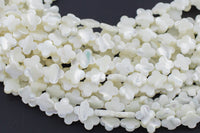 Mother Of Pearl - Clover Flower Beads- Special Shape AAA Quality Shell Beads- 16 inch strand