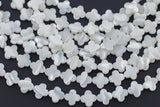 Mother Of Pearl - Clover Flower Beads- Special Shape AAA Quality Shell Beads- 16 inch strand