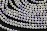 Natural Pale Purple Turquoise , High Quality smooth Round- 6mm, 8mm, 10mm, 12mm- Full 15.5 Inch strand. AAA Quality Gemstone Beads