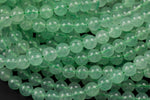 Natural Green Strawberry Quartz, High Quality in Round, 4mm, 6mm, 8mm, 10mm, 12mm- Full 15.5 Inch Strand AAA Quality Smooth Gemstone Beads