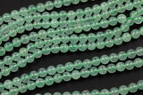 Natural Green Strawberry Quartz, High Quality in Round, 4mm, 6mm, 8mm, 10mm, 12mm- Full 15.5 Inch Strand AAA Quality Smooth Gemstone Beads