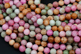 Multi Jade Smooth Round Beads 6mm 8mm 10mm - Single or Bulk - 15.5" AAA Quality