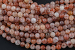 Natural Red Hematoid Lepidocrocite Quartz 6mm 8mm 10mm Round Beads Rare Red Quartz Crystal Powerful Energy Stone From Madagascar Strand