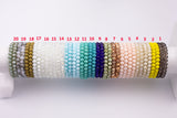 8mm Crystal Bracelets Stackable Elastic Bracelets - Handmade with High Quality Elastic - WHOLESALE- 8mm 7.5"