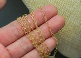 Gold Filled 2.5mm Paperclip Textured Chain, Wholesale, USA Made, Chain by foot