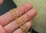 Gold Filled 2.5mm Paperclip Textured Chain, Wholesale, USA Made, Chain by foot