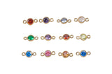3mm Rose Gold Filled Connectors 14/20- Add-On Birthstone Made in USA Real 14k Gold Filled Charm and Connector
