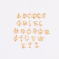 14kt Gold Filled Letter Alphabet Connector Charm for bracelet or Necklace - 5mm initials (S) - Permanent Jewelry Supplies - Made In the USA