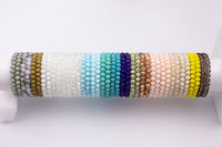8mm Crystal Bracelets Stackable Elastic Bracelets - Handmade with High Quality Elastic - WHOLESALE- 8mm 7.5"