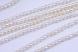 4mm Round pearls- AAA quality- 14 inches per strand