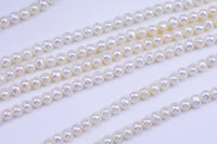 4mm Round pearls- AAA quality- 14 inches per strand