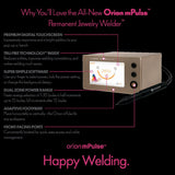 Orion Zapp Plus Zapp+ Welder for Permanent Jewelry Welder New Version Orion Mpulse