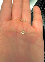 Hibiscus Connector - 14Kt Gold Filled Sterling Silver - Hawaii State Flower- Hibiscus Connectors - Permanent Jewelry Supply