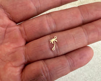 Palm Tree Connectors - 14Kt Gold Filled or Sterling Gun Connectors - For Permanent Jewelry Bracelet or Necklace - Permanent Jewelry Supply