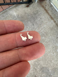 Permanent Idaho State Shape Connector - 14kt gold filled or Sterling Silver - Made in the USA - Custom Permanent Jewelry Charm